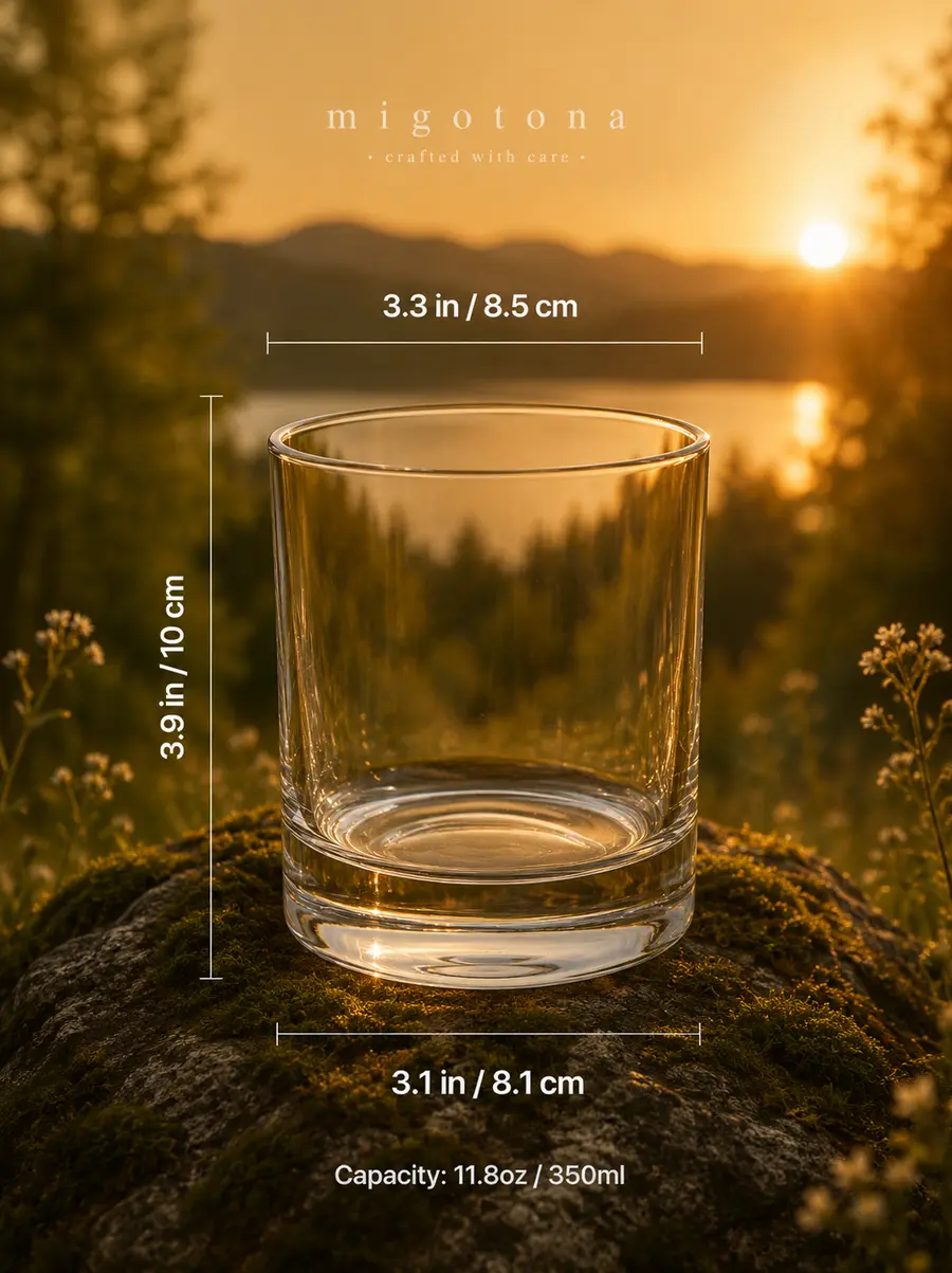 Kristallselge viskiklaas 2x350ml — pilt 3